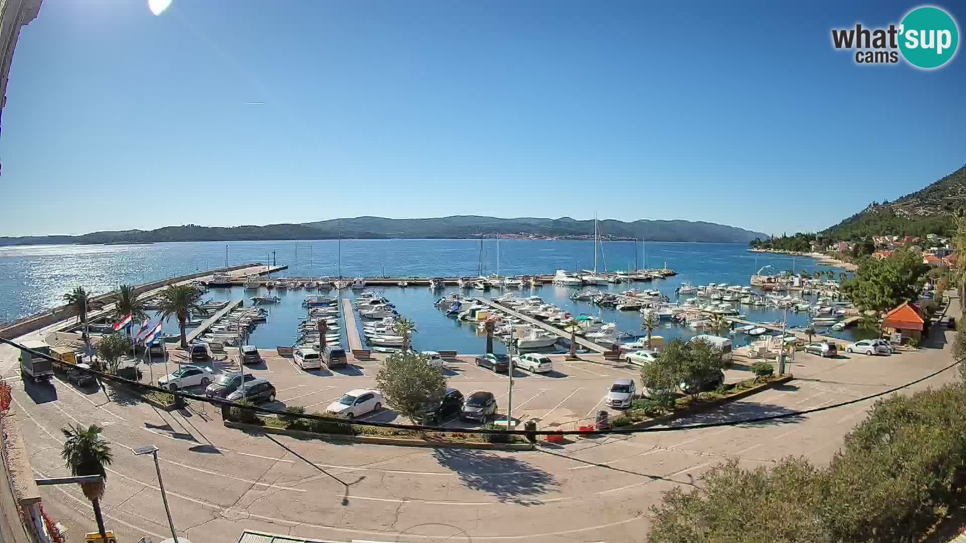 Webcam Orebić Riva – Ferry to Korčula Live