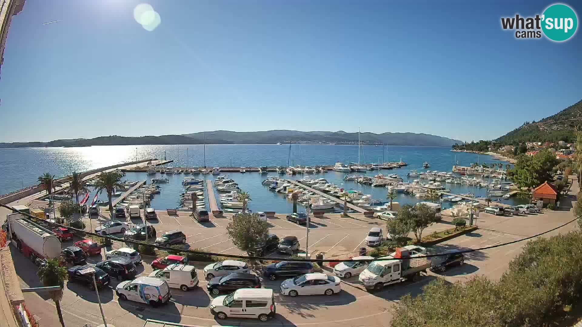 Webcam Orebić Riva – Ferry to Korčula Live