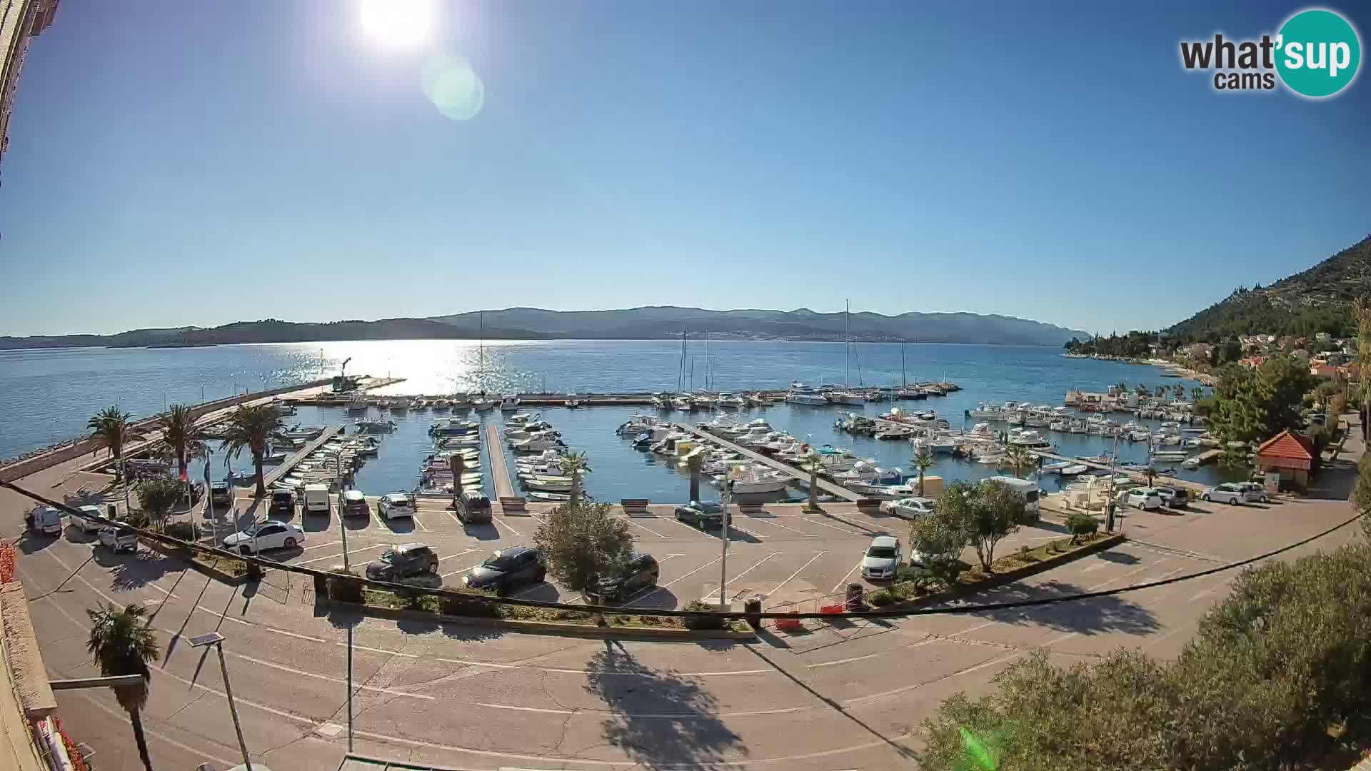 Web kamera Orebić Riva – Trajekt za Korčulu uživo