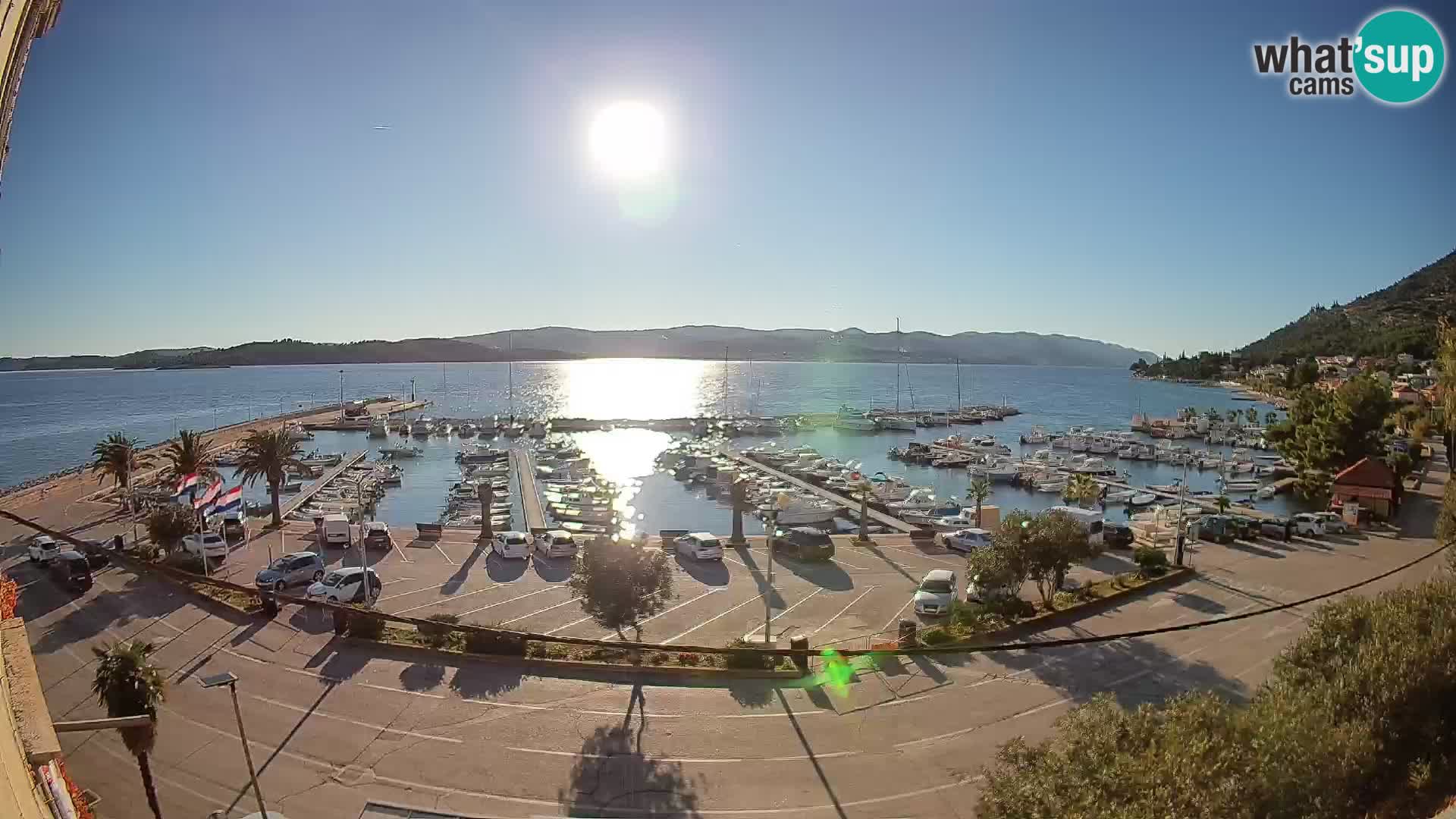 Webcam Orebić Riva – Ferry vers Korčula en direct