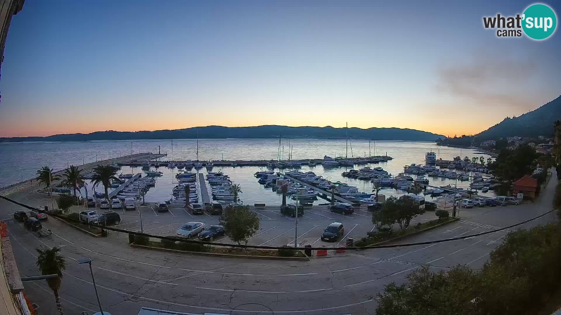 Webcam Orebić Riva – Ferry to Korčula Live
