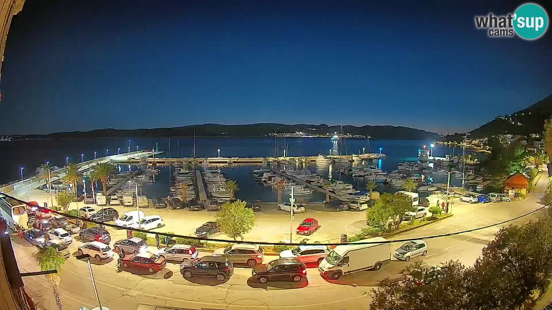 Spletna kamera Orebić Riva – Trajekt za Korčulo v živo