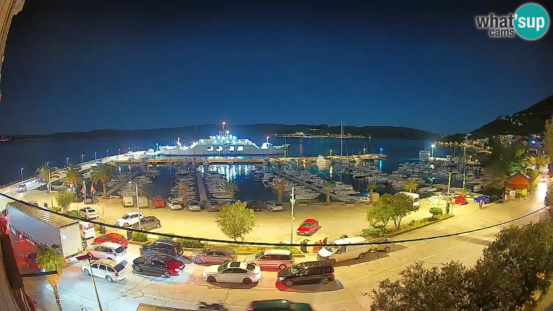 Webcam Orebić Uferpromenade – Fähre nach Korčula Live