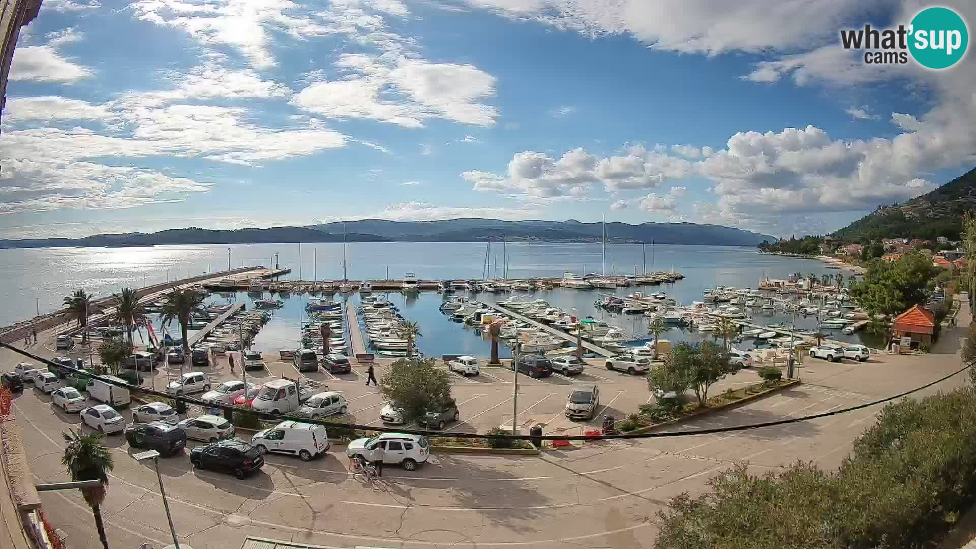 Webcam Orebić Riva – Ferry to Korčula Live