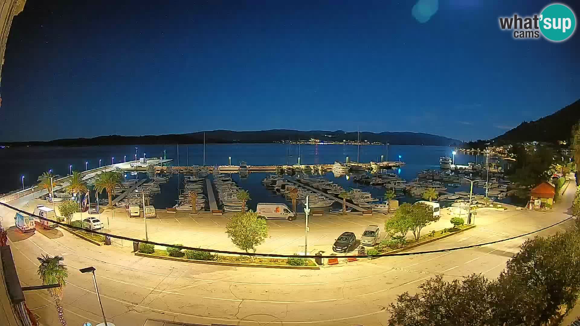 Webcam Orebić Uferpromenade – Fähre nach Korčula Live