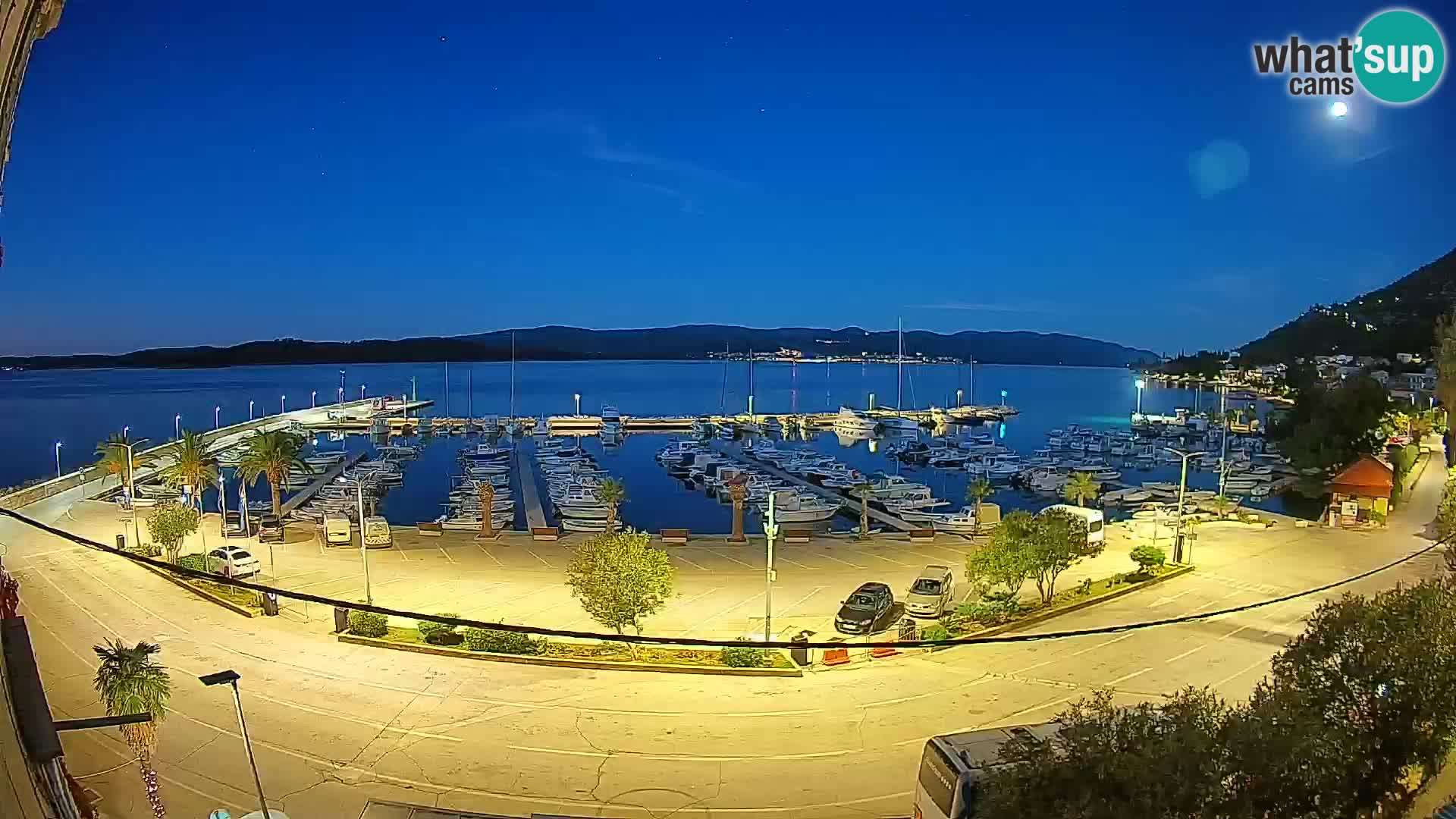 Webcam Orebić Riva – Ferry vers Korčula en direct