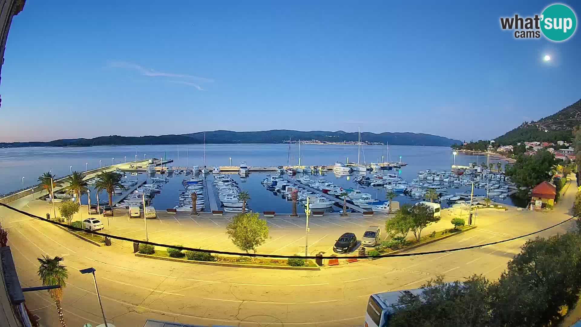 Webcam Orebić Uferpromenade – Fähre nach Korčula Live