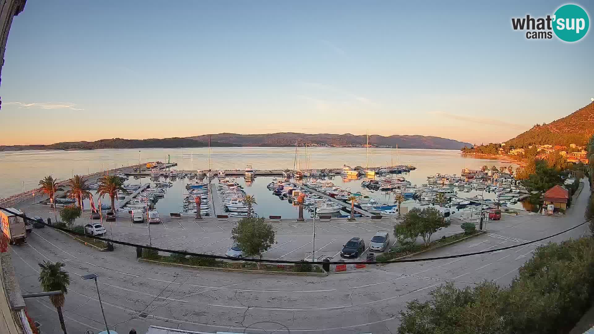 Webcam Orebić Riva – Ferry to Korčula Live