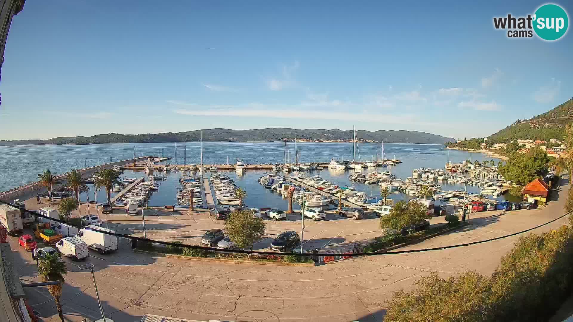 Web kamera Orebić Riva – Trajekt za Korčulu uživo