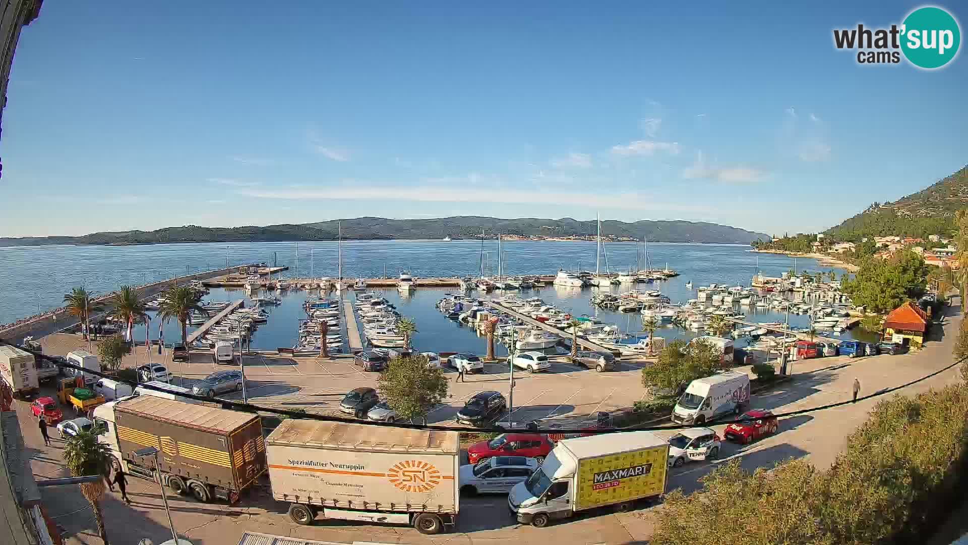 Webcam Orebić Riva – Ferry vers Korčula en direct