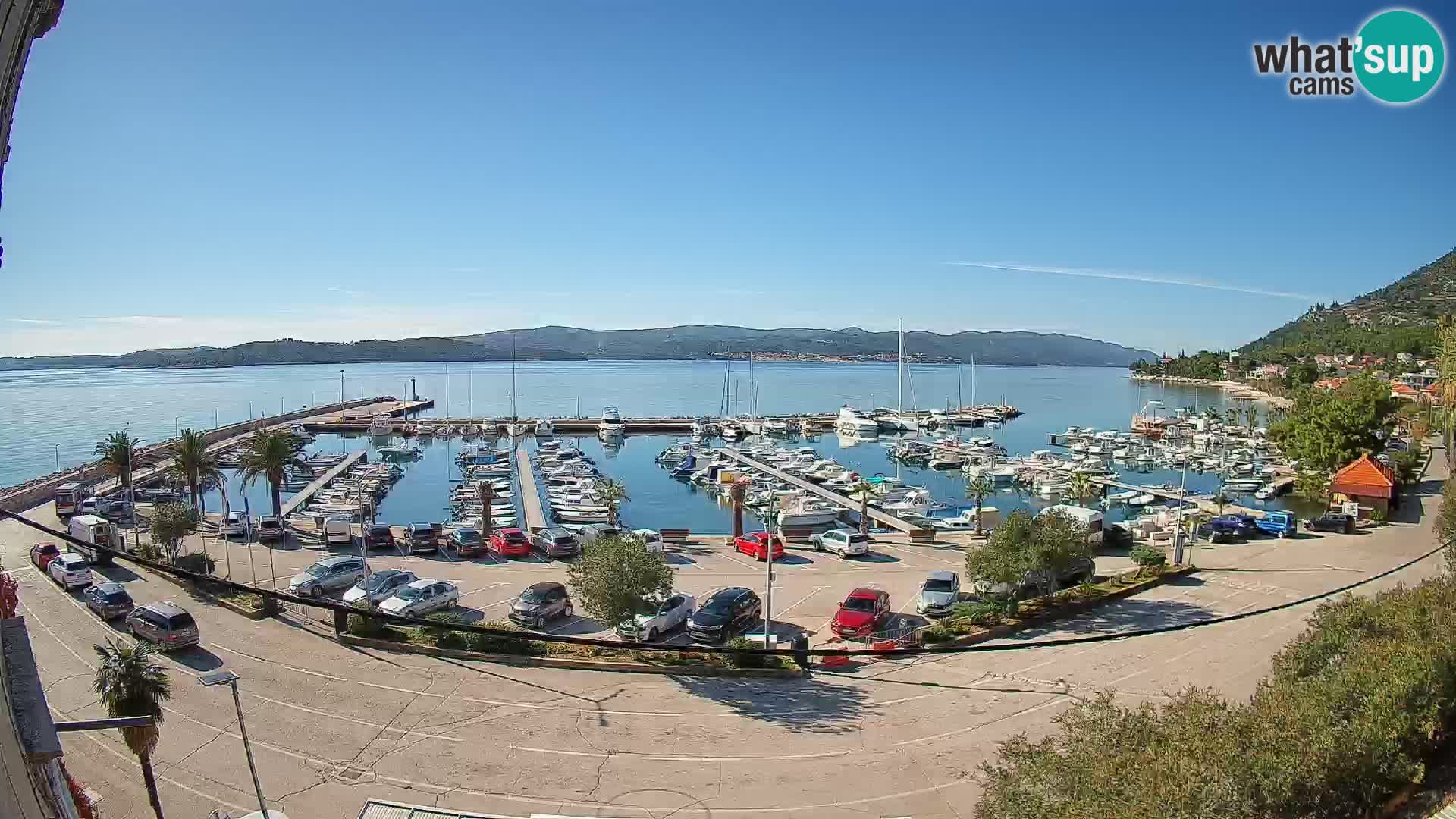 Webcam Orebić Riva – Ferry vers Korčula en direct