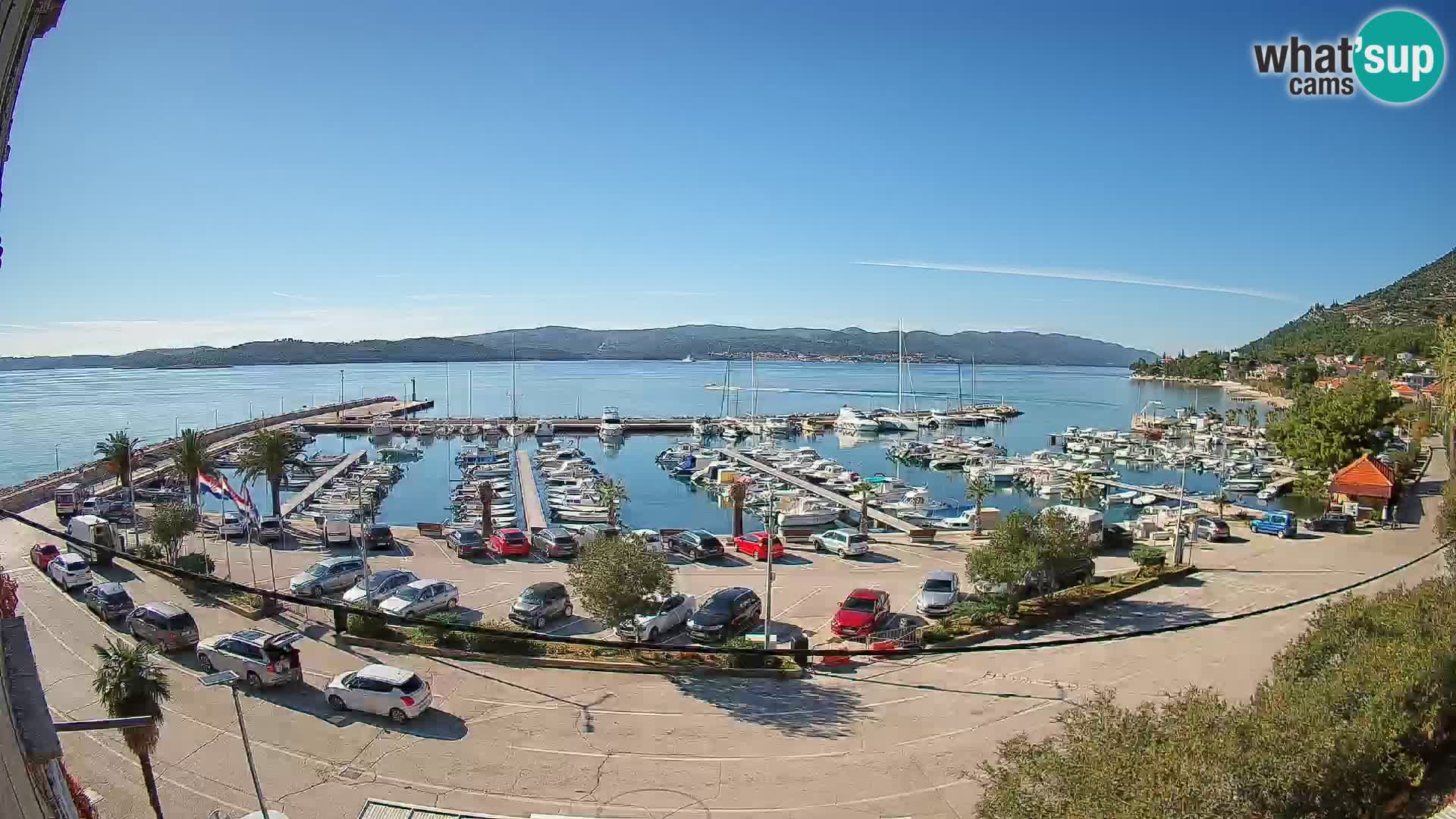 Webcam Orebić Riva – Ferry vers Korčula en direct