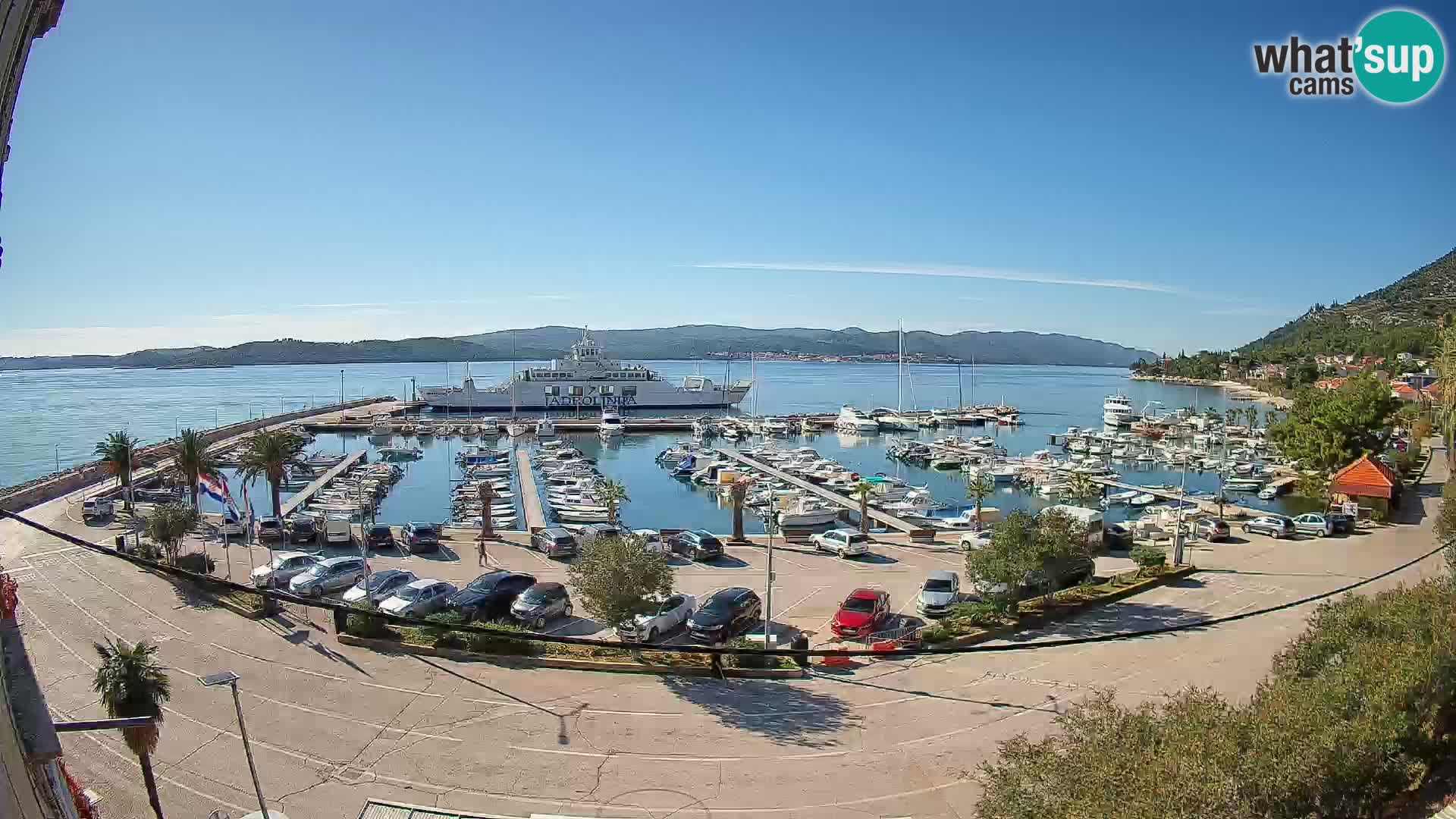 Webcam Orebić Riva – Ferry to Korčula Live