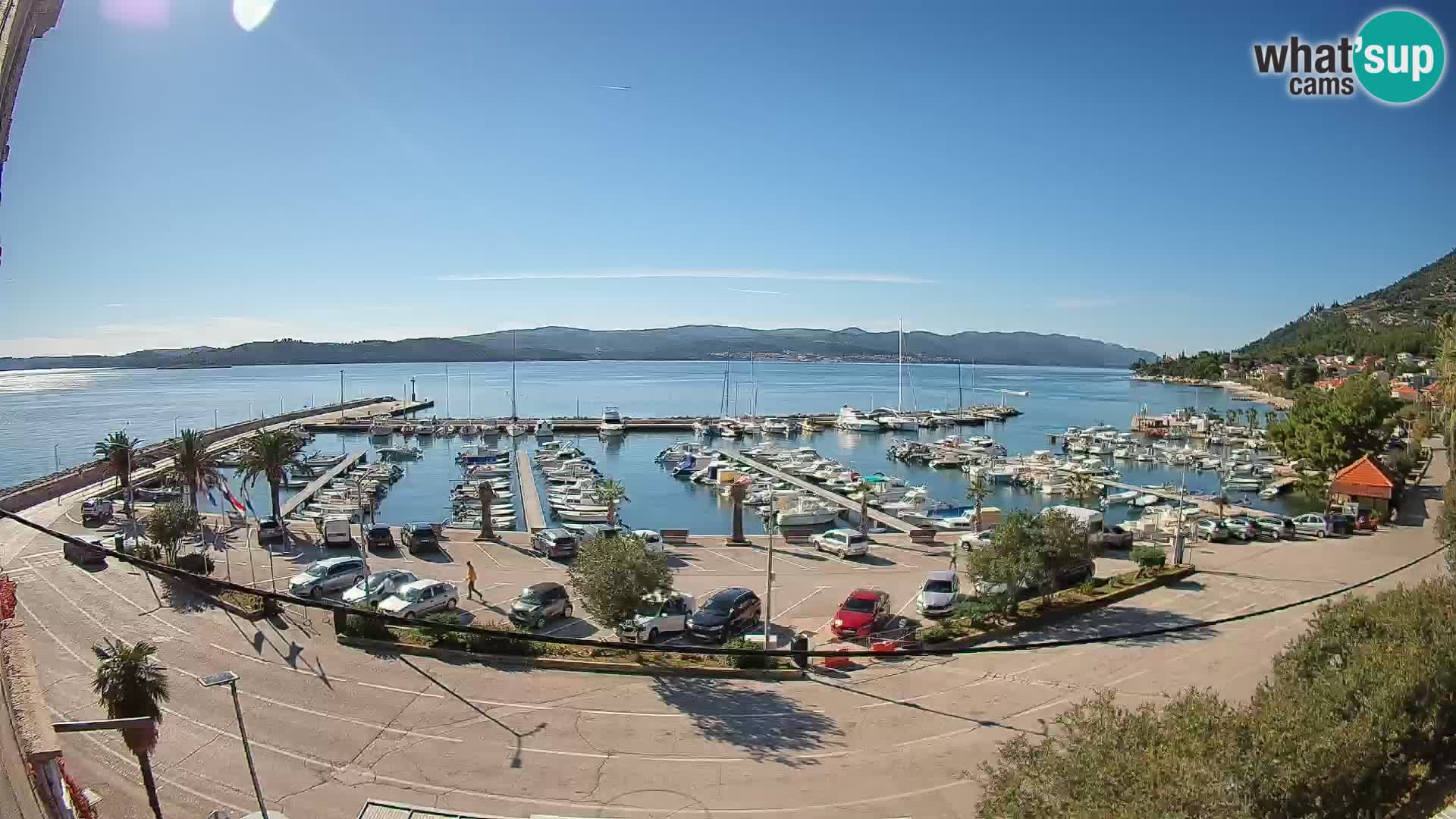Webcam Orebić Riva – Ferry to Korčula Live