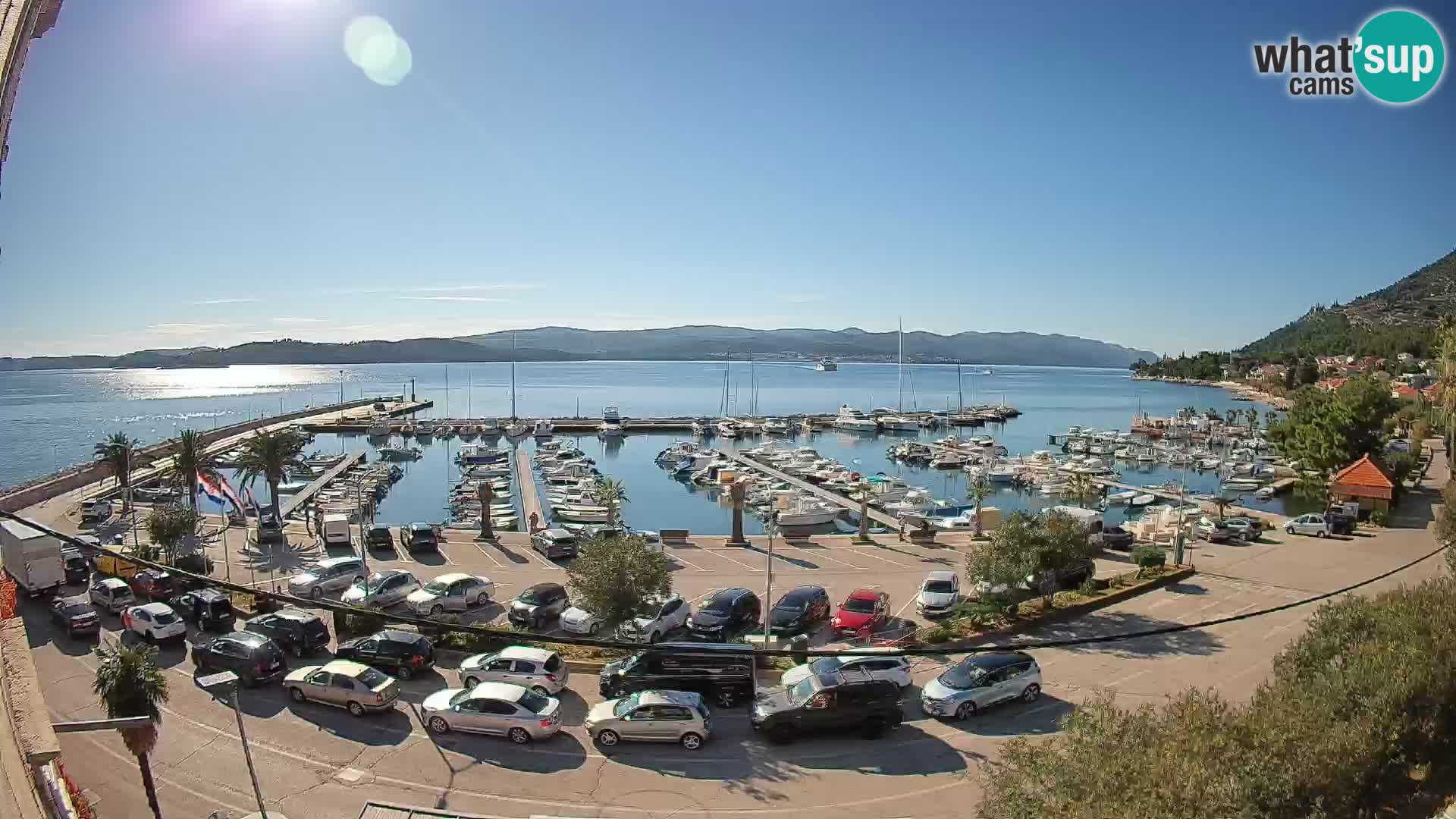 Webcam Orebić Riva – Ferry to Korčula Live