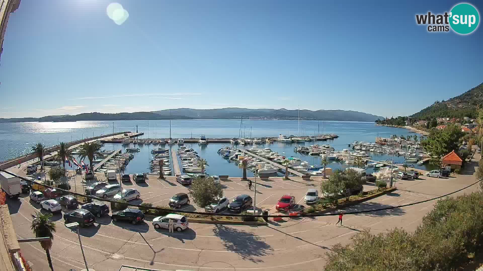 Webcam Orebić Riva – Ferry vers Korčula en direct