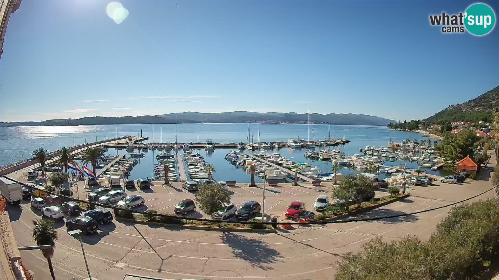 Web kamera Orebić Riva – Trajekt za Korčulu uživo