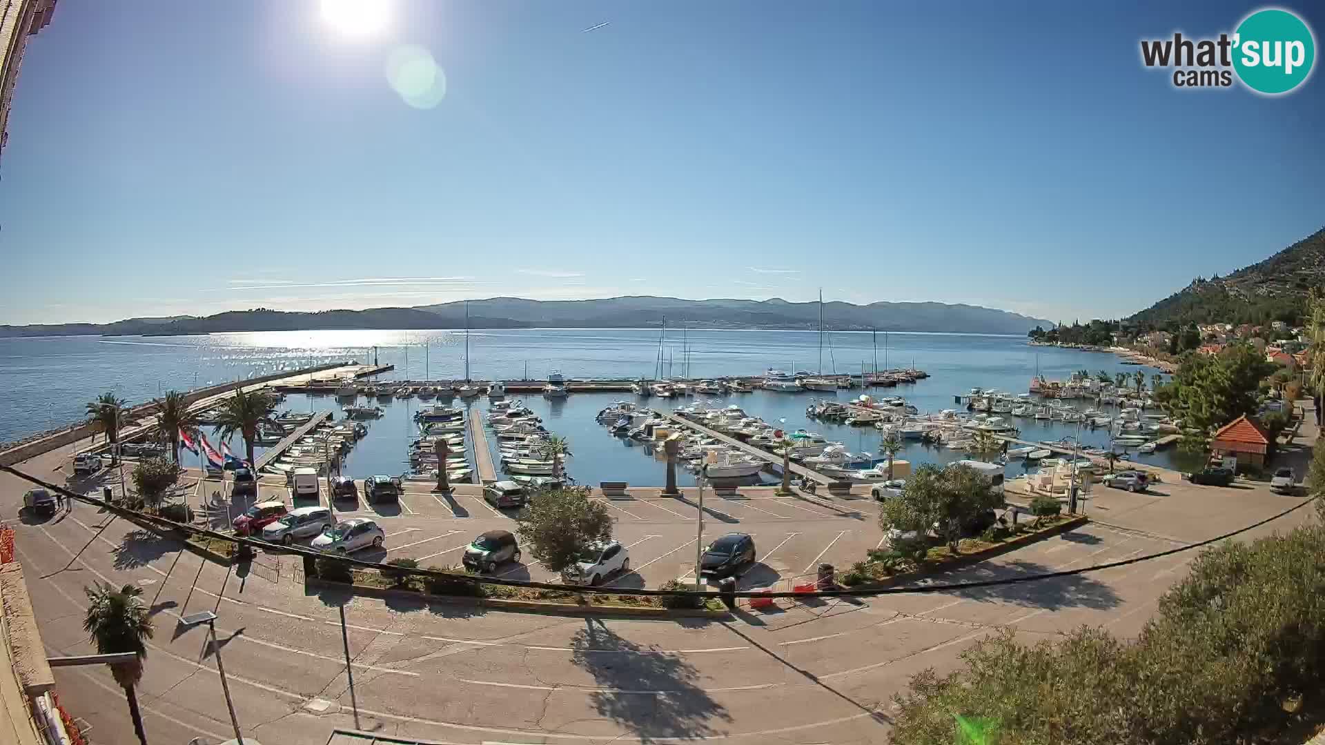 Webcam Orebić Riva – Ferry to Korčula Live