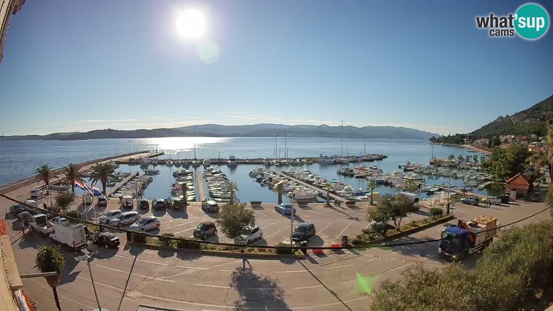 Webcam Orebić Riva – Ferry vers Korčula en direct