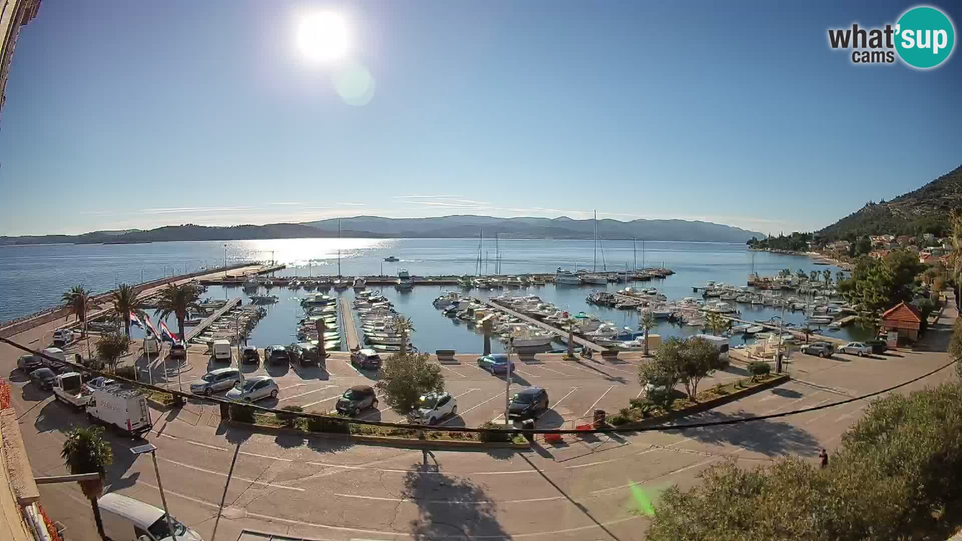 Webcam Orebić Riva – Ferry to Korčula Live