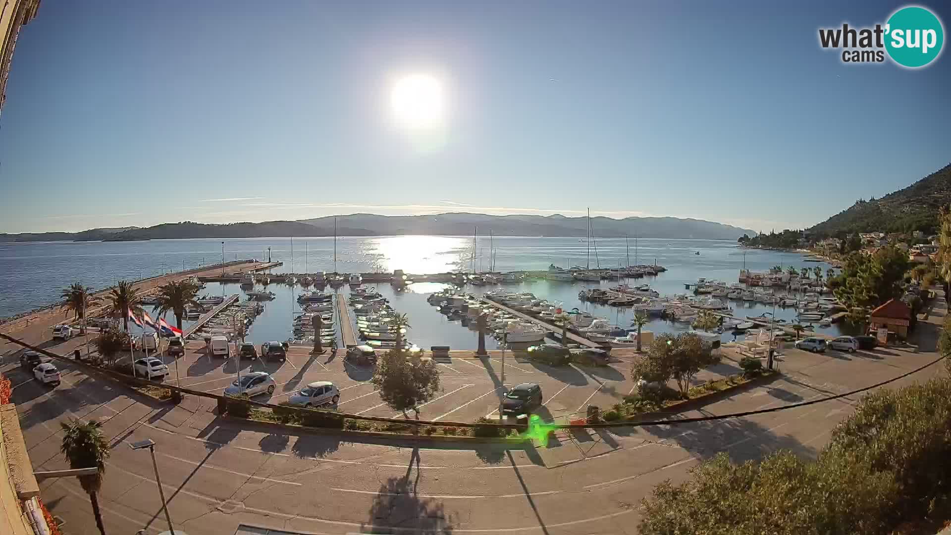 Webcam Orebić Riva – Ferry to Korčula Live
