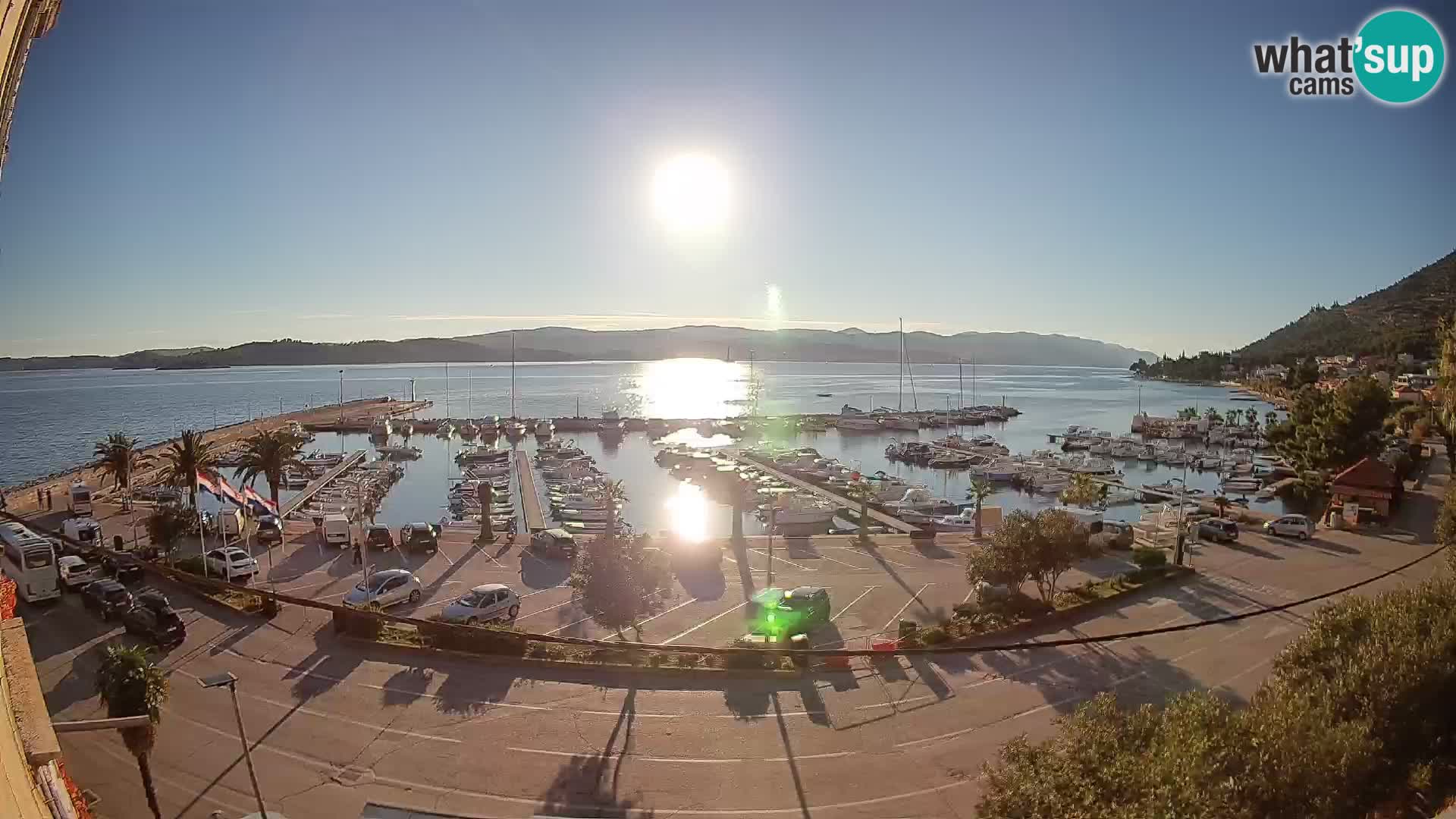 Webcam Orebić Riva – Ferry vers Korčula en direct