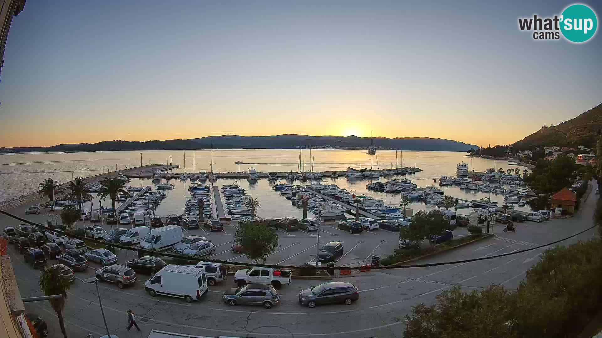 Webcam Orebić Uferpromenade – Fähre nach Korčula Live