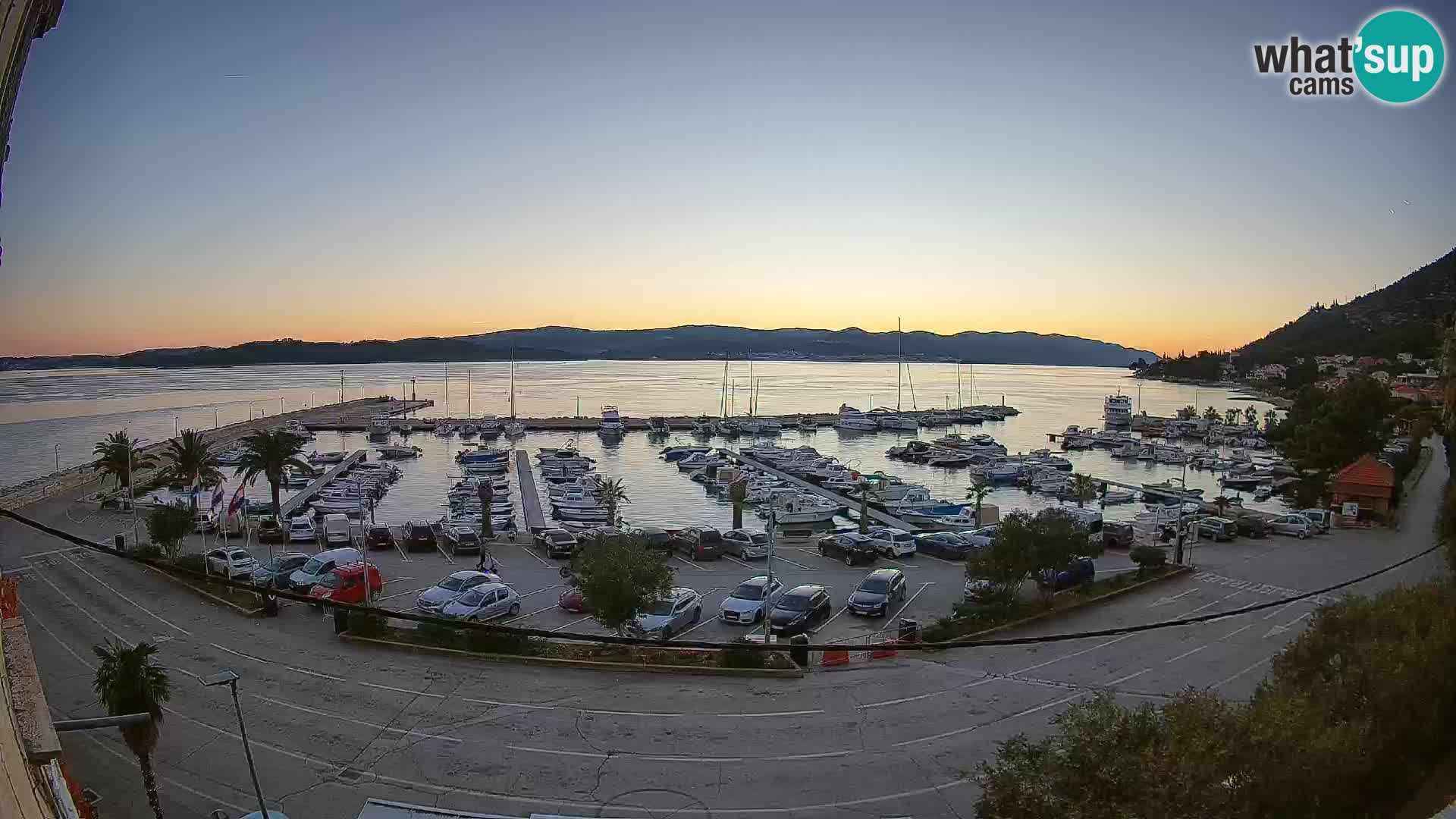 Webcam Orebić Riva – Ferry to Korčula Live