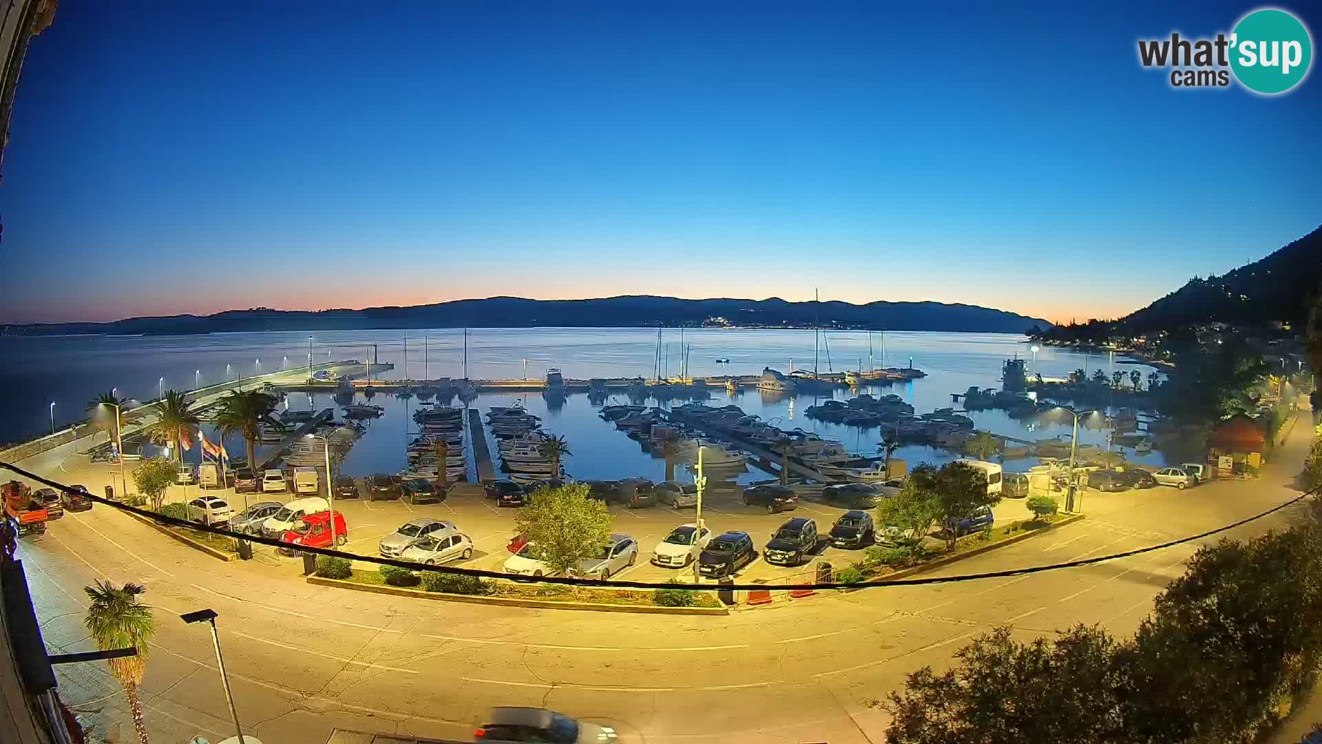 Webcam Orebić Uferpromenade – Fähre nach Korčula Live