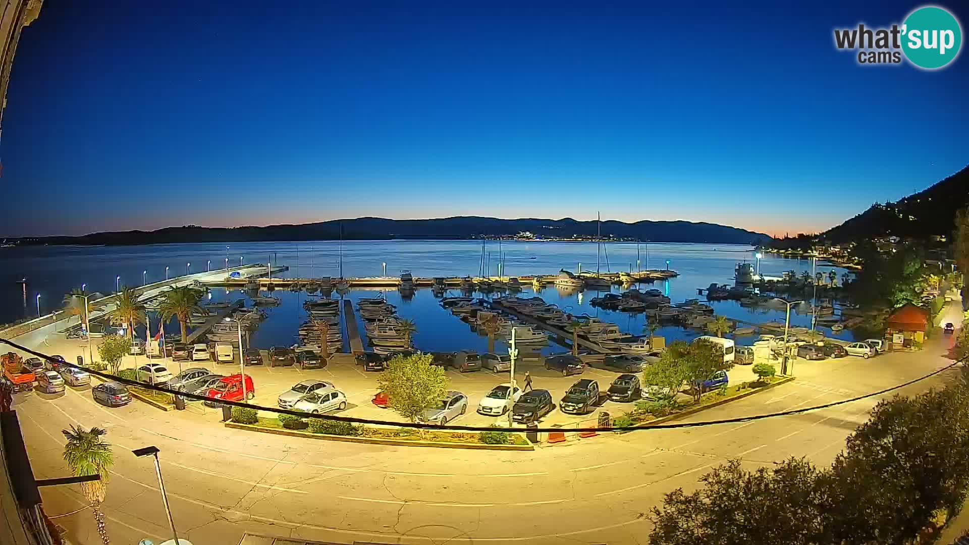 Webcam Orebić Uferpromenade – Fähre nach Korčula Live
