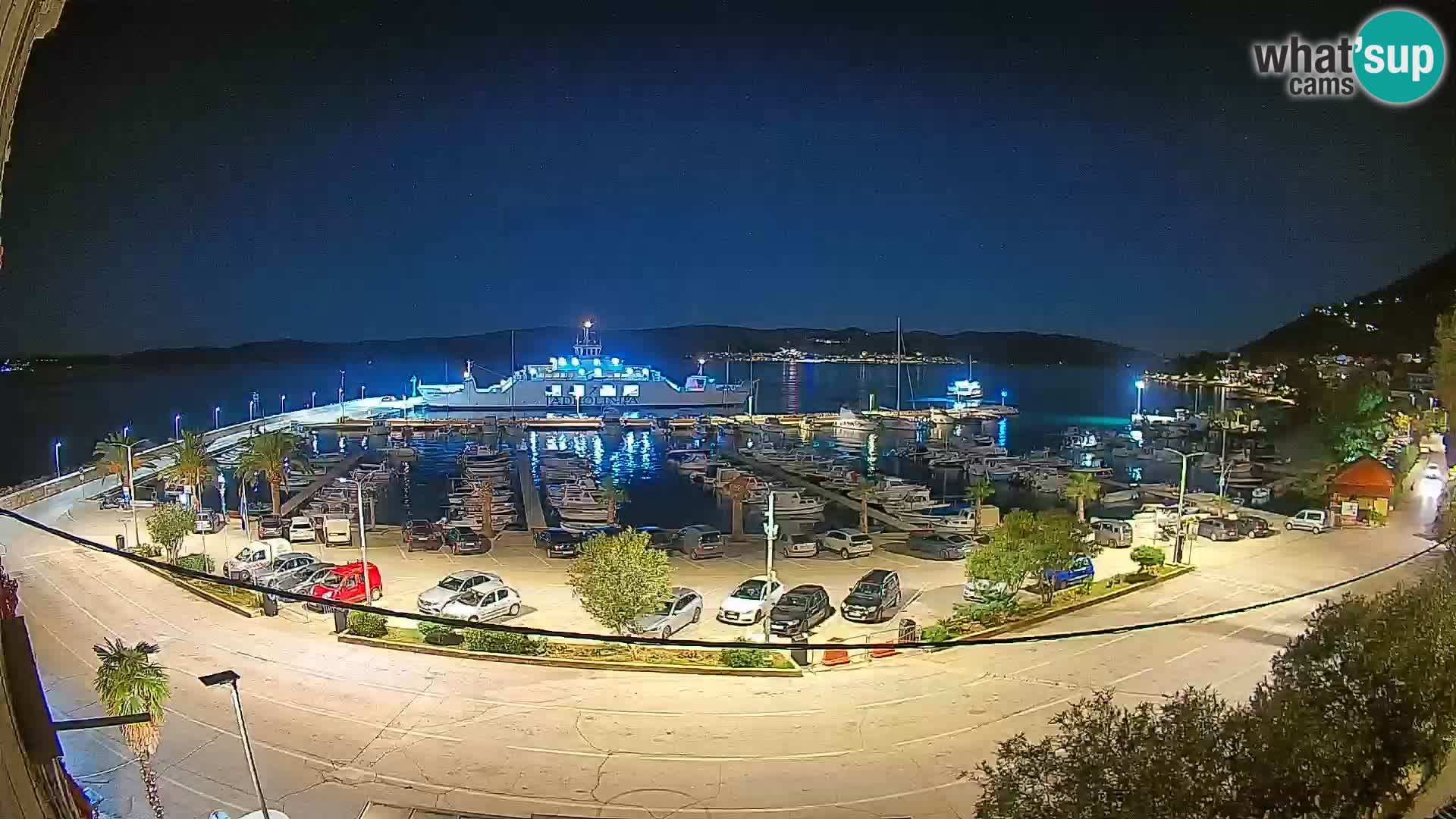 Spletna kamera Orebić Riva – Trajekt za Korčulo v živo