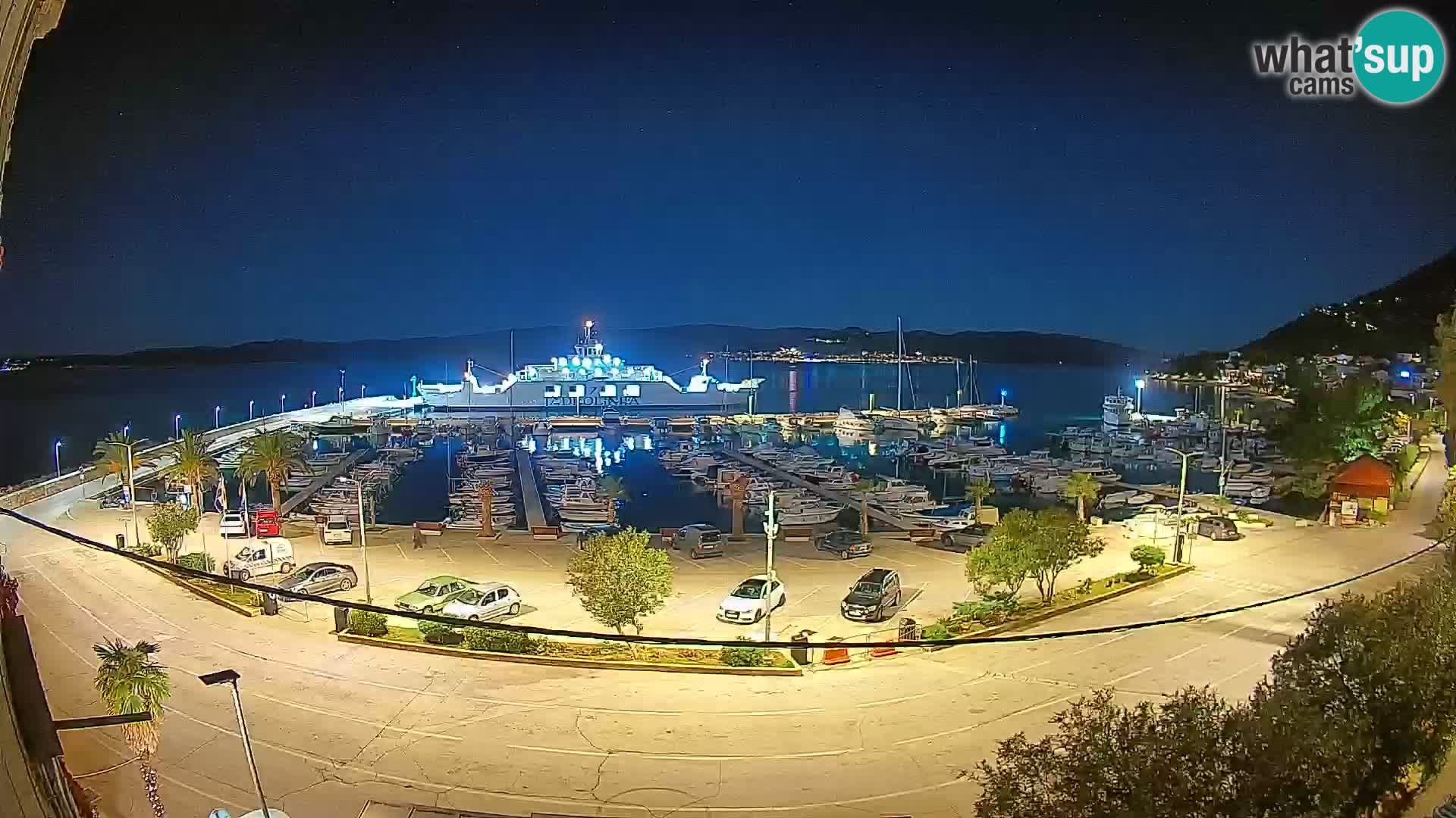 Webcam Orebić Riva – Ferry a Korčula en vivo