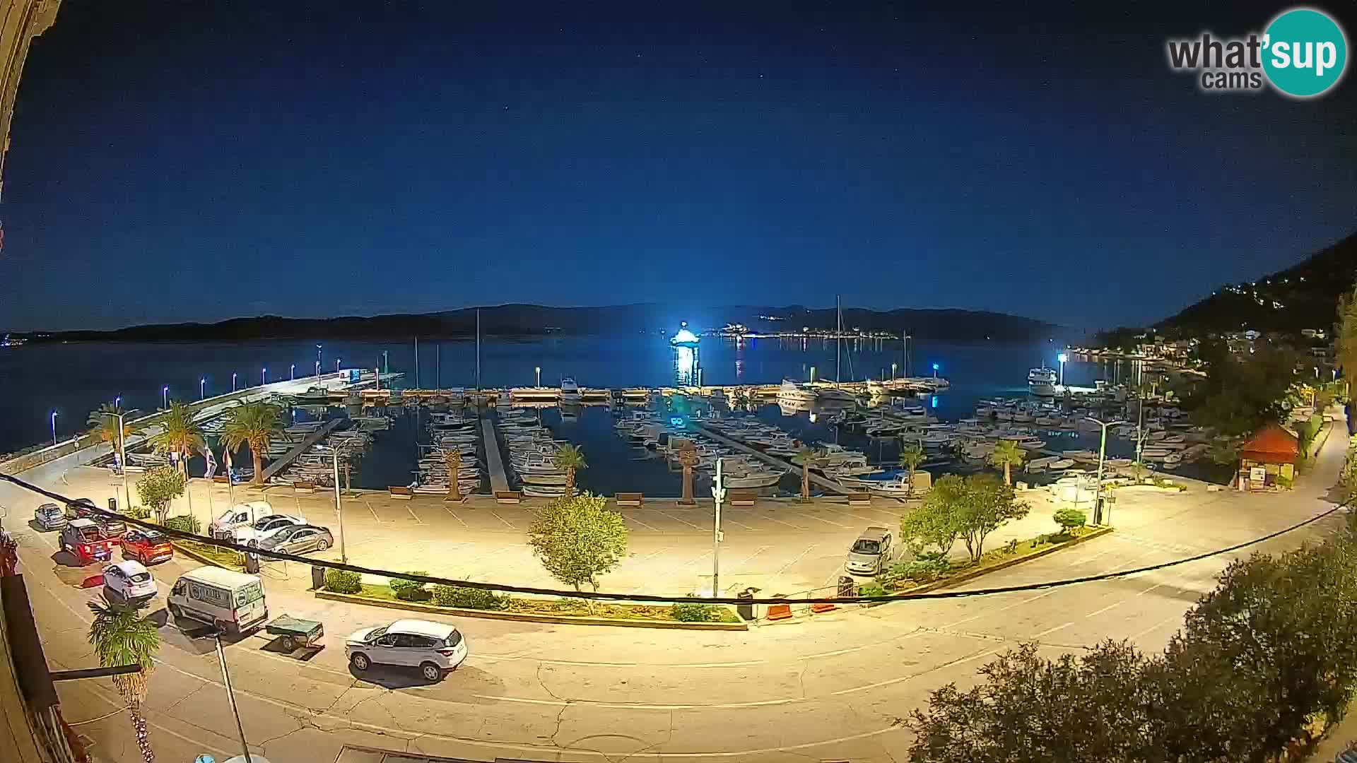 Webcam Orebić Uferpromenade – Fähre nach Korčula Live