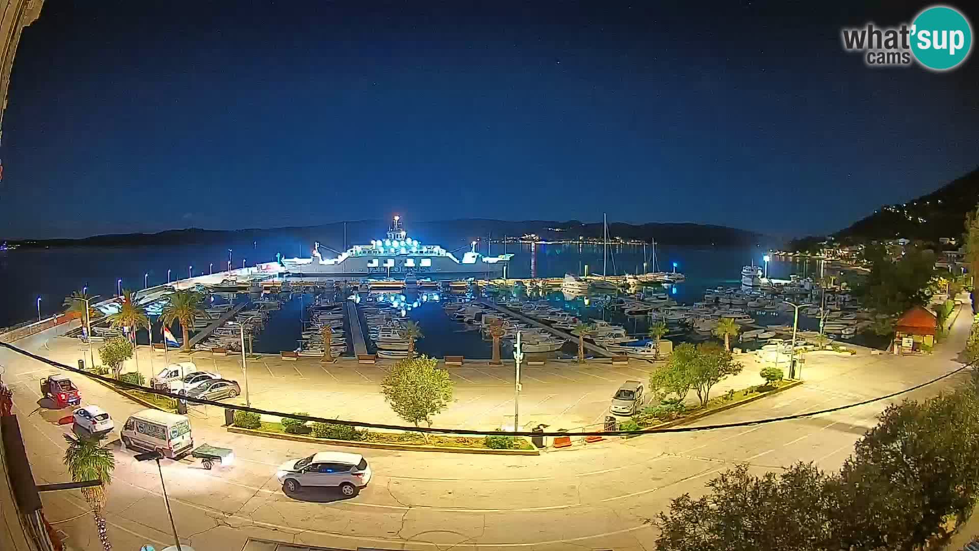 Webcam Orebić Riva – Ferry a Korčula en vivo