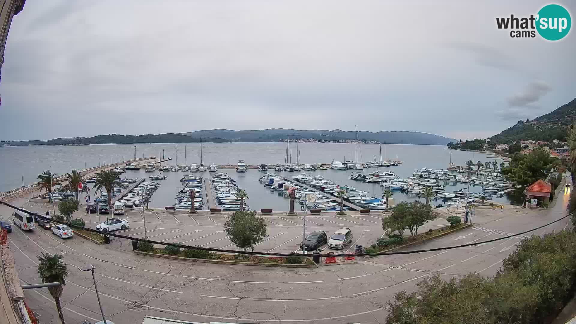 Webcam Orebić Riva – Ferry to Korčula Live