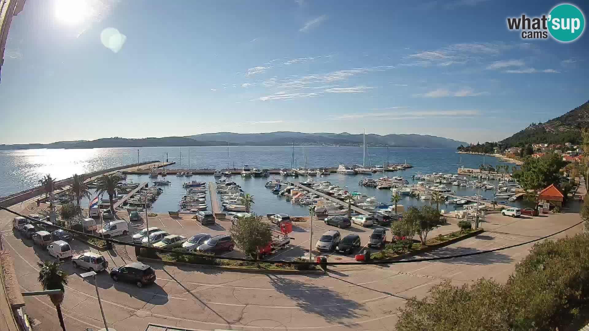 Web kamera Orebić Riva – Trajekt za Korčulu uživo