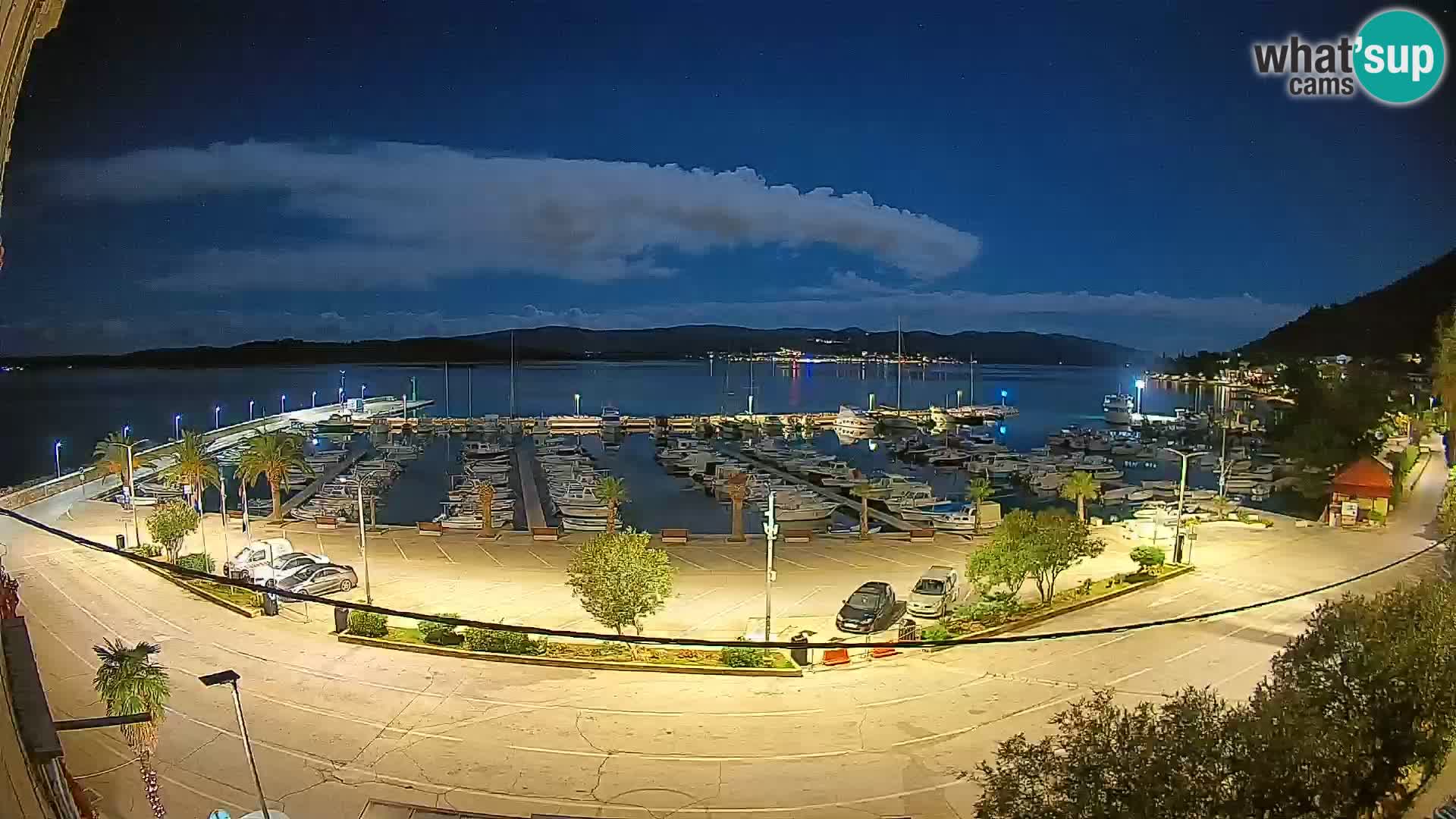 Spletna kamera Orebić Riva – Trajekt za Korčulo v živo