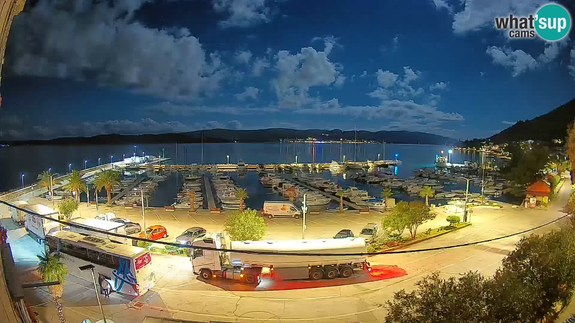 Webcam Orebić Uferpromenade – Fähre nach Korčula Live