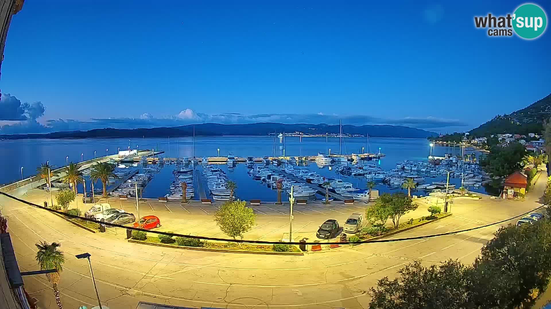 Webcam Orebić Riva – Ferry a Korčula en vivo