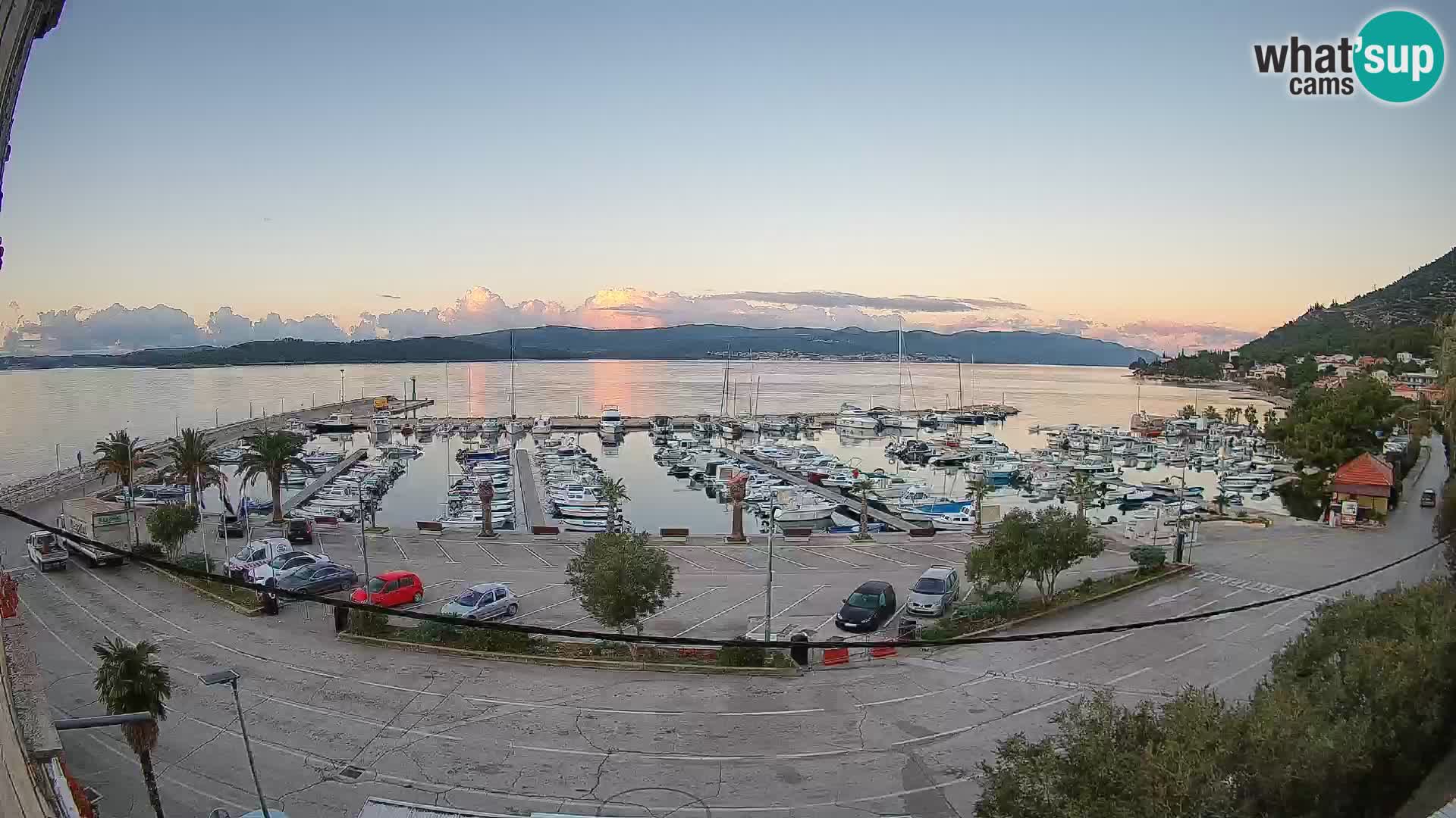 Webcam Orebić Riva – Ferry to Korčula Live