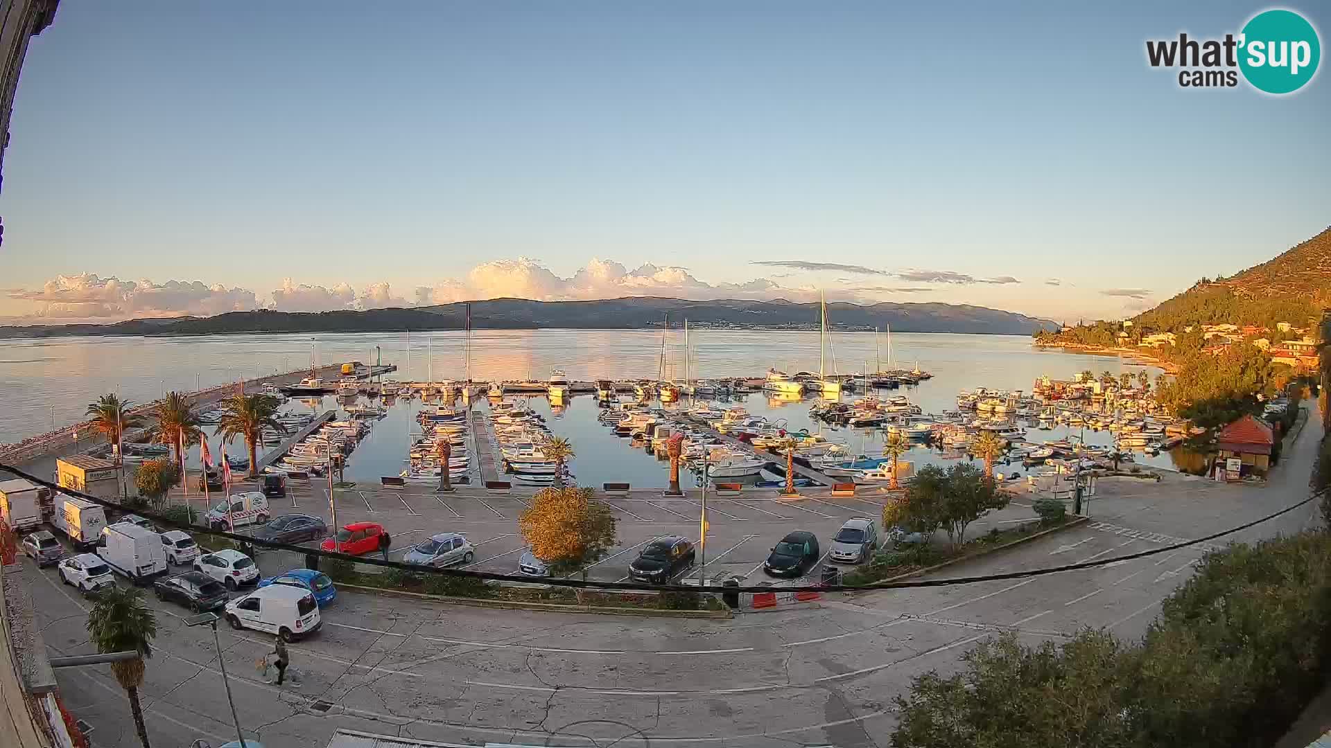 Webcam Orebić Riva – Ferry vers Korčula en direct