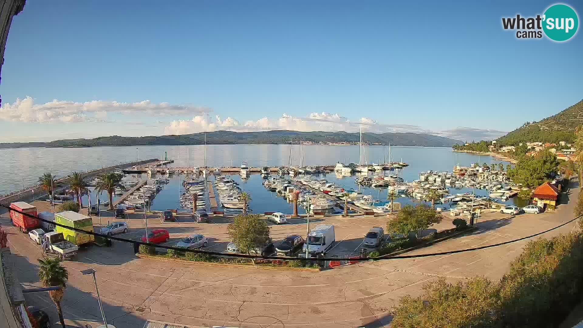 Webcam Orebić Riva – Ferry to Korčula Live