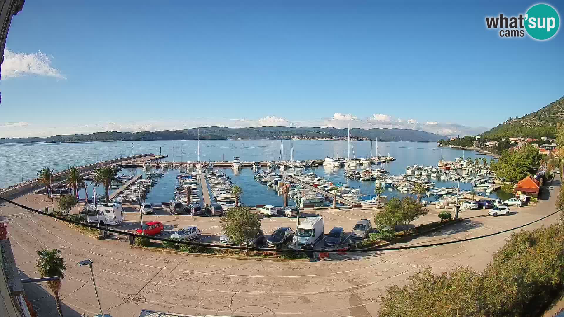 Webcam Orebić Riva – Ferry to Korčula Live