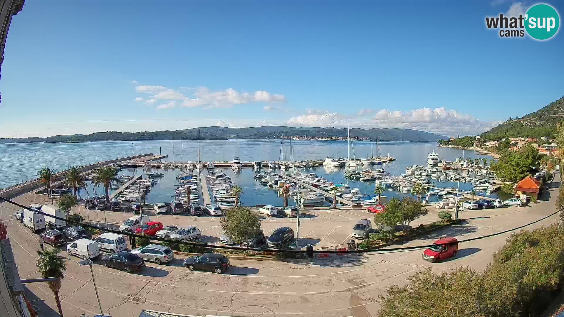 Webcam Orebić Riva – Ferry to Korčula Live
