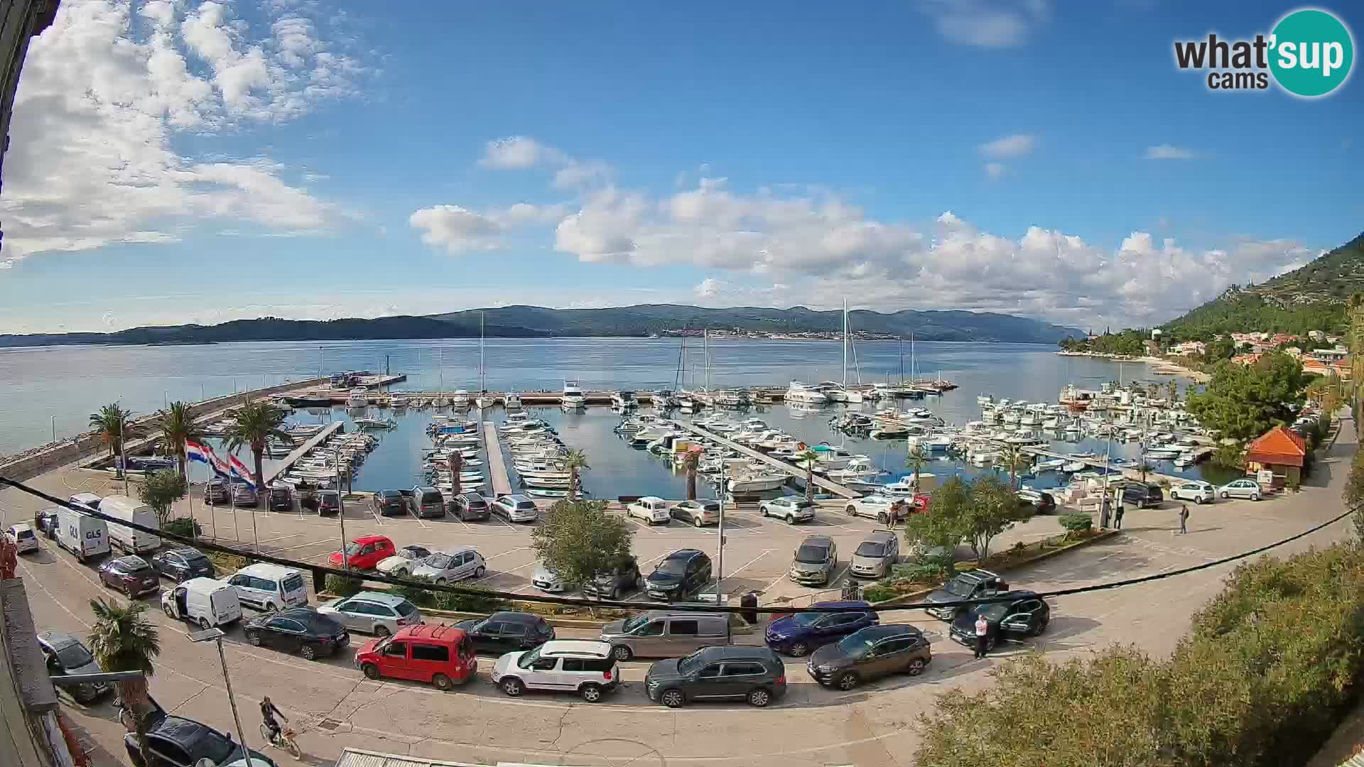 Webcam Orebić Riva – Ferry vers Korčula en direct