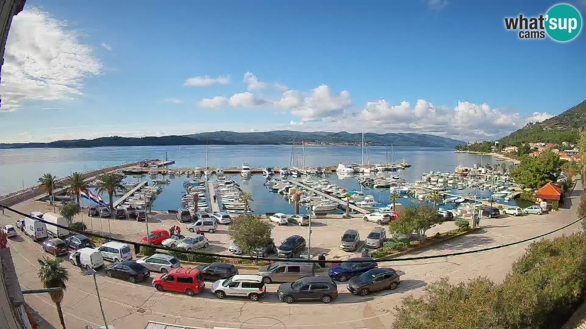 Webcam Orebić Riva – Ferry to Korčula Live