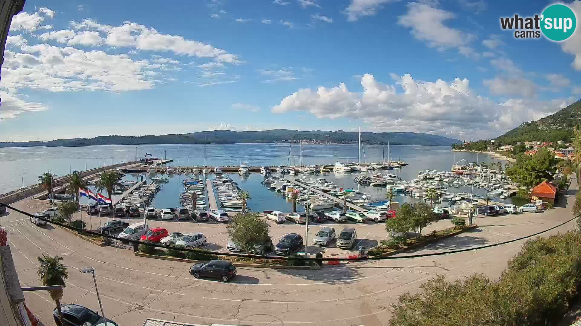 Webcam Orebić Riva – Ferry a Korčula en vivo