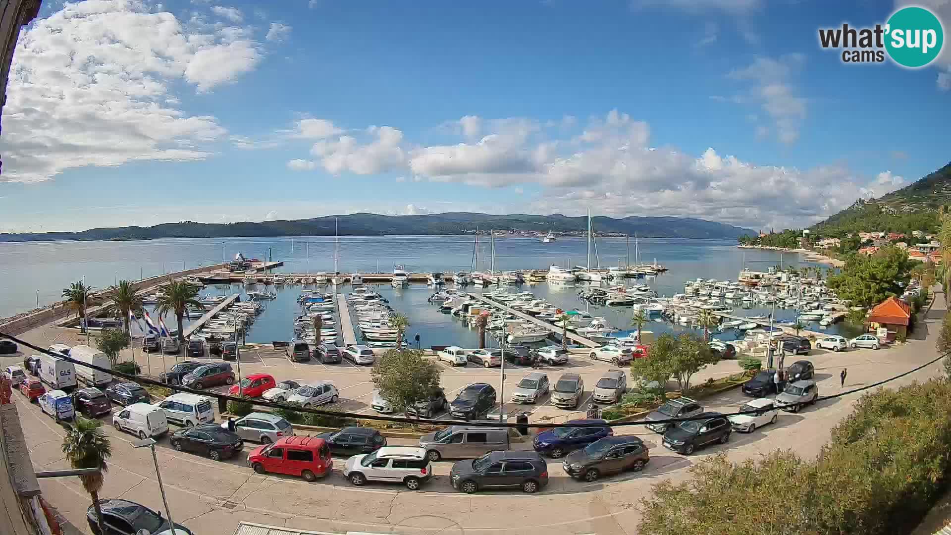 Webcam Orebić Riva – Ferry a Korčula en vivo