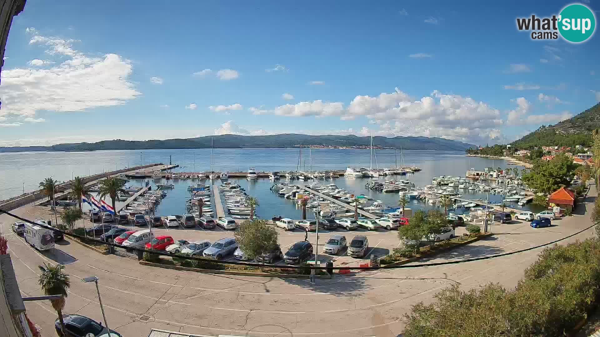 Webcam Orebić Riva – Ferry to Korčula Live