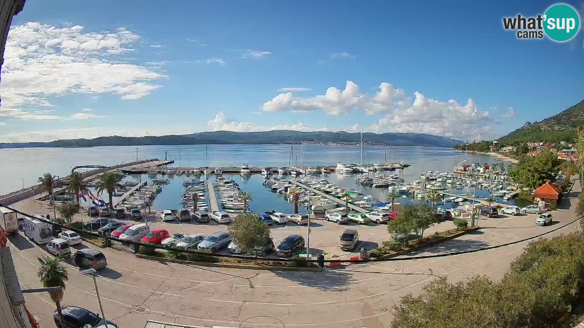 Webcam Orebić Riva – Ferry a Korčula en vivo
